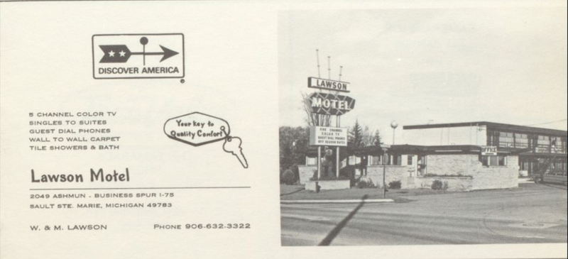 The Guest House (Lawson Motel) - 1974 High School Yearbook Ad